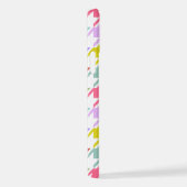 Houndstooth Multicolor + White Big Pattern iPhone Hoesje (Rechterkant)