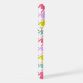 Houndstooth Multicolor + White Big Pattern iPhone Hoesje (Rechterkant)