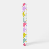 Houndstooth Multicolor + White Big Pattern iPhone Hoesje (Linkerkant)