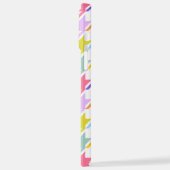 Houndstooth Multicolor + White Big Pattern iPhone Hoesje (Linkerkant)