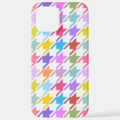 Houndstooth Multicolor + White Big Pattern iPhone Hoesje (Achterkant)