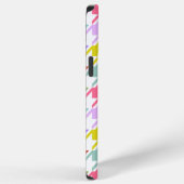 Houndstooth Multicolor + White Big Pattern iPhone Hoesje (Rechterkant)