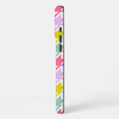 Houndstooth Multicolor + White Big Pattern iPhone Hoesje (Linkerkant)
