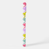 Houndstooth Multicolor + White Big Pattern iPhone Hoesje (Rechterkant)
