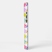 Houndstooth Multicolor + White Big Pattern iPhone Hoesje (Linkerkant)