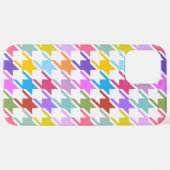 Houndstooth Multicolor + White Big Pattern iPhone Hoesje (Achterkant horizontaal)
