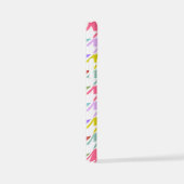 Houndstooth Multicolor + White Big Pattern iPhone Hoesje (Rechterkant)