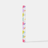 Houndstooth Multicolor + White Big Pattern iPhone Hoesje (Linkerkant)