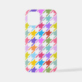 Houndstooth Multicolor + White Big Pattern iPhone Hoesje (Achterkant)