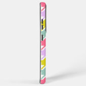 Houndstooth Multicolor + White Big Pattern Samsung Galaxy Hoesje (Rechterkant)