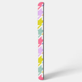 Houndstooth Multicolor + White Big Pattern Samsung Galaxy Hoesje (Linkerkant)