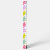 Houndstooth Multicolor + White Big Pattern Samsung Galaxy Hoesje (Linkerkant)