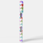 Houndstooth Multicolor+White Pattern Case-Mate iPhone Case (Achterkant / Rechts)
