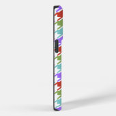 Houndstooth Multicolor+White Pattern Case-Mate iPhone Case (Achterkant / Rechts)