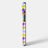 Houndstooth Multicolor+White Pattern Case-Mate iPhone Case (Achterkant / Links)