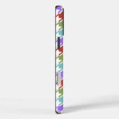 Houndstooth Multicolor+White Pattern Case-Mate iPhone Case (Achterkant / Rechts)