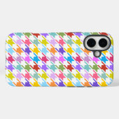 Houndstooth Multicolor+White Pattern Case-Mate iPhone Case (Achterkant (horizontaal))