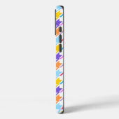 Houndstooth Multicolor+White Pattern Case-Mate iPhone Case (Achterkant / Links)