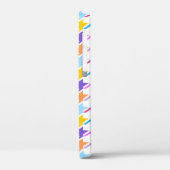 Houndstooth Multicolor+White Pattern Case-Mate iPhone Case (Achterkant / Links)