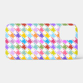 Houndstooth Multicolor+White Pattern Case-Mate iPhone Case (Achterkant (horizontaal))