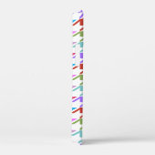 Houndstooth Multicolor+White Pattern Case-Mate iPhone Case (Achterkant / Rechts)