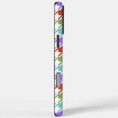 Houndstooth Multicolor+White Pattern Case-Mate iPhone Case (Achterkant / Rechts)