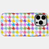 Houndstooth Multicolor+White Pattern Case-Mate iPhone Case (Achterkant (horizontaal))