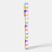 Houndstooth Multicolor+White Pattern Case-Mate iPhone Case (Achterkant / Links)