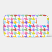 Houndstooth Multicolor+White Pattern Case-Mate iPhone Case (Achterkant (horizontaal))