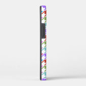 Houndstooth Multicolor+White Pattern Case-Mate iPhone Case (Achterkant / Rechts)