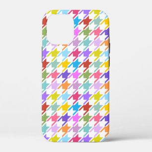 Houndstooth Multicolor+White Pattern Case-Mate iPhone Case