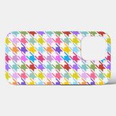 Houndstooth Multicolor+White Pattern Case-Mate iPhone Case (Achterkant (horizontaal))