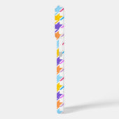 Houndstooth Multicolor+White Pattern Case-Mate iPhone Case (Achterkant / Links)