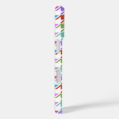 Houndstooth Multicolor+White Pattern Case-Mate iPhone Case (Achterkant / Rechts)