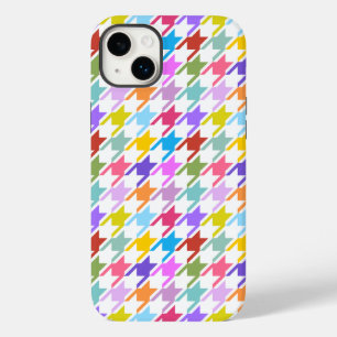 Houndstooth Multicolor+White Pattern Case-Mate iPhone 14 Plus Hoesje