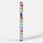 Houndstooth Multicolor+White Pattern Case-Mate iPhone Case (Achterkant / Rechts)