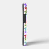 Houndstooth Multicolor+White Pattern Case-Mate iPhone Case (Achterkant / Rechts)