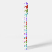 Houndstooth Multicolor+White Pattern Case-Mate iPhone Case (Achterkant / Rechts)