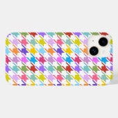 Houndstooth Multicolor+White Pattern Case-Mate iPhone Case (Achterkant (horizontaal))