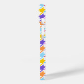 Houndstooth Multicolor+White Pattern Case-Mate iPhone Case (Achterkant / Links)