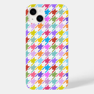 Houndstooth Multicolor+White Pattern Case-Mate iPhone 14 Plus Hoesje