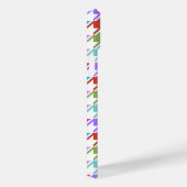 Houndstooth Multicolor+White Pattern Case-Mate iPhone Case (Achterkant / Rechts)