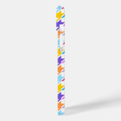 Houndstooth Multicolor+White Pattern Case-Mate iPhone Case (Achterkant / Links)