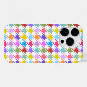 Houndstooth Multicolor+White Pattern Case-Mate iPhone Case (Achterkant (horizontaal))
