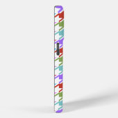 Houndstooth Multicolor+White Pattern Case-Mate iPhone Case (Achterkant / Rechts)