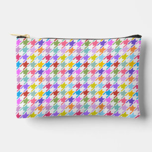 Houndstooth Multicolor+White Pattern Etui