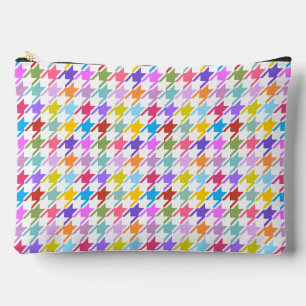 Houndstooth Multicolor+White Pattern Etui