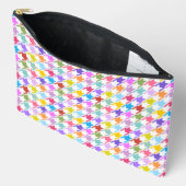 Houndstooth Multicolor+White Pattern Etui (Open)