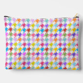 Houndstooth Multicolor+White Pattern Etui (Achterkant)