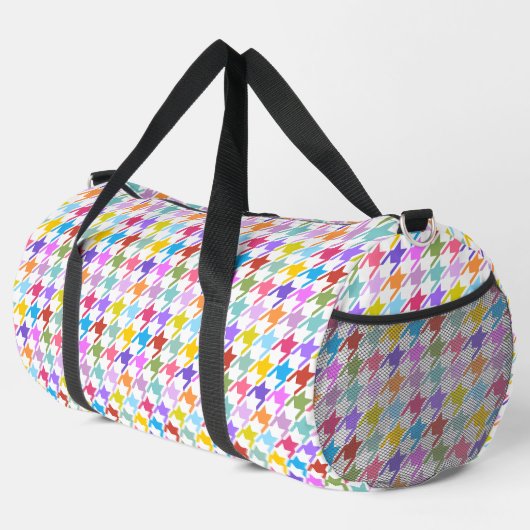 Houndstooth Multicolor+White Pattern Plunjezak (Rechterhoek)